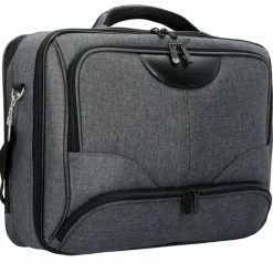 Online Dermata Basic Plus Flugumhänger 43 cm Laptopfach grau schwarz