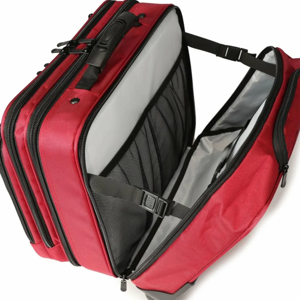 Dermata Laptoptaschen|Businesstrolleys Mit Laptopfach<2-Rollen Businesstrolley 42 cm Laptopfach rot