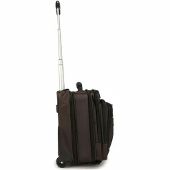 Outlet Dermata 2-Rollen Businesstrolley 42 cm Laptopfach braun