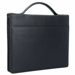 Online Dermata Schreibmappe Leder 34 cm schwarz