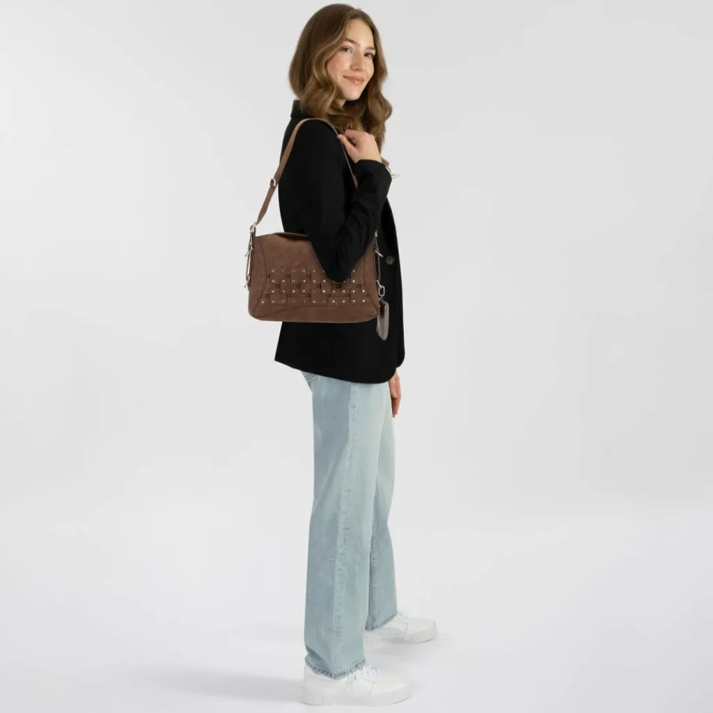 Desigual Schultertaschen|Henkeltaschen<New Patch Schultertasche 37.5 cm braun