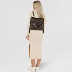 Online Desigual Stencil Flocado Jersey 2.0 Daypack 33 cm braun