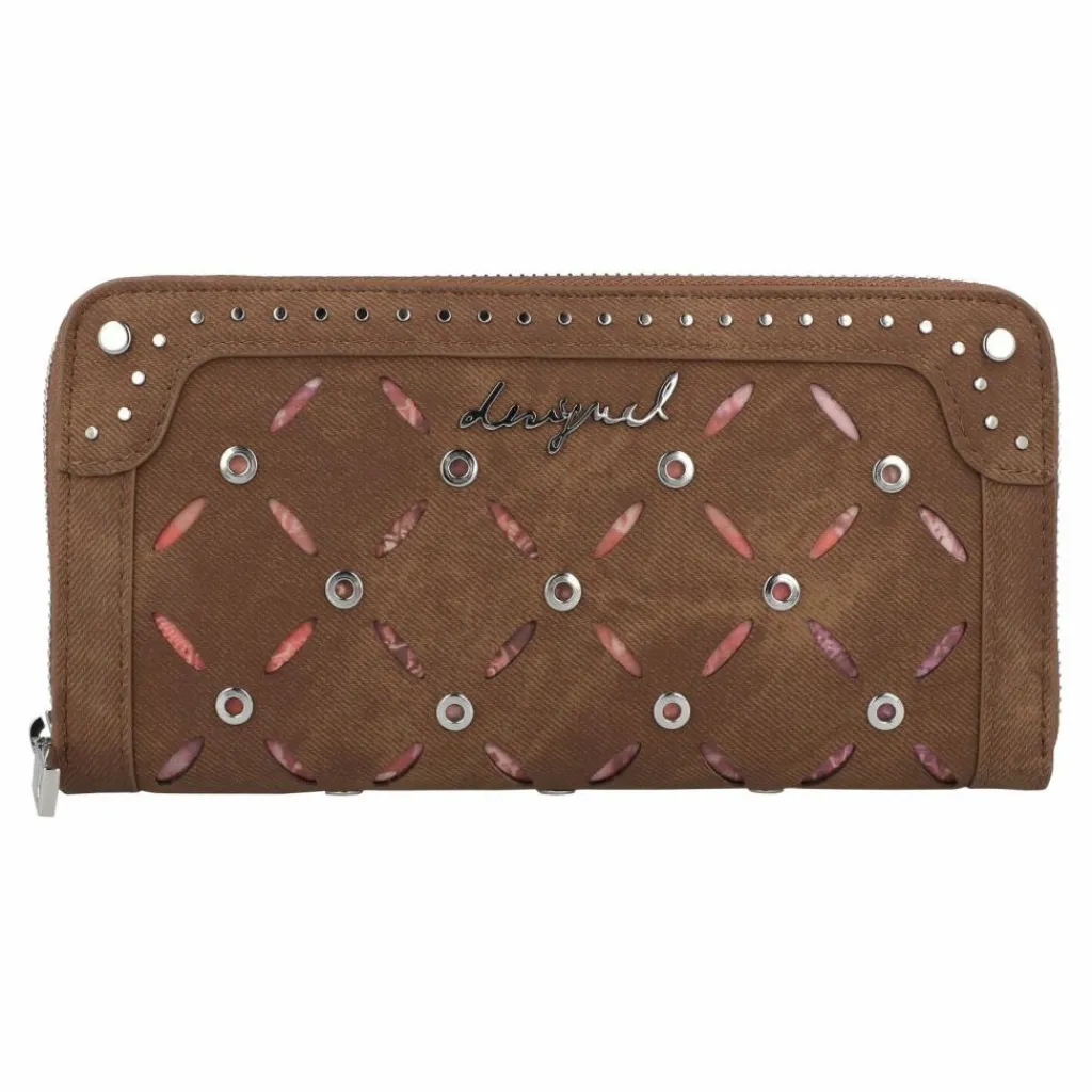 New Desigual Yankee Fiona Geldbörse 20.5 cm braun