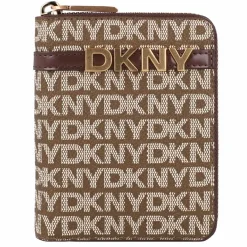 Online DKNY Avril Geldbörse Leder 12.5 cm chino-chocolate