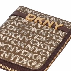 Online DKNY Avril Geldbörse Leder 12.5 cm chino-chocolate