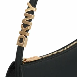 DKNY Henkeltaschen|Schultertaschen<Avril Schultertasche Leder 26 cm black-gold