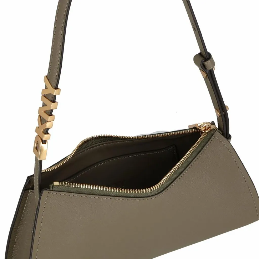 Best DKNY Avril Schultertasche Leder 26 cm utility green