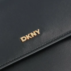 DKNY Schultertaschen<Belen Schultertasche Leder 26 cm black-gold