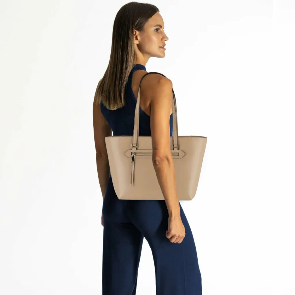 DKNY Bryant Shopper Tasche Leder 31 cm cappuccino