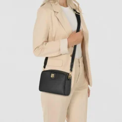 Sale DKNY Carol Umhängetasche Leder 22 cm blk-gold