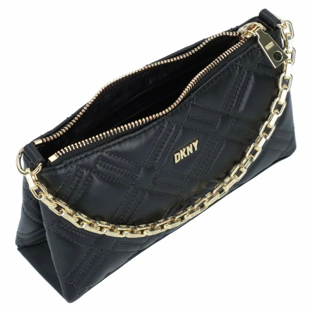 Discount DKNY Evon Schultertasche Leder 22 cm blk-gold