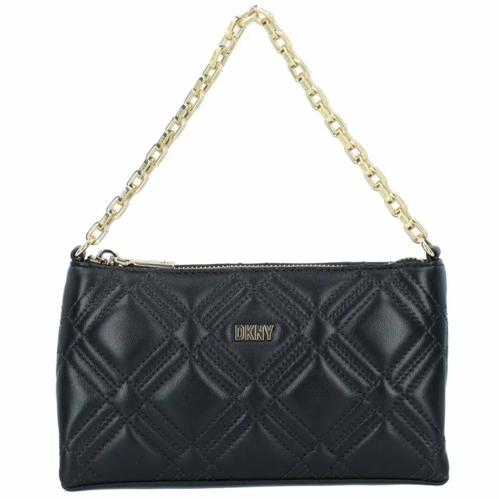 Discount DKNY Evon Schultertasche Leder 22 cm blk-gold