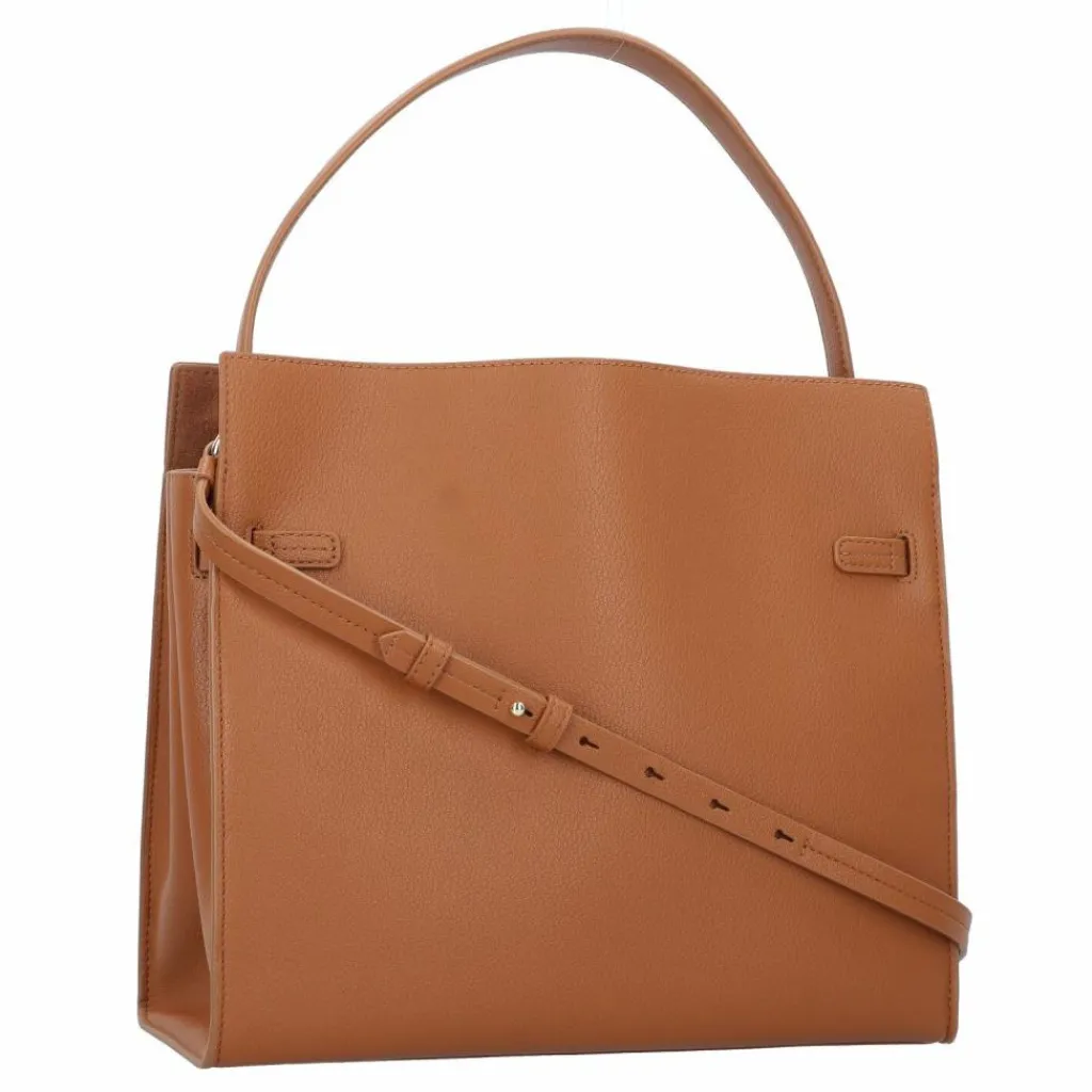 Outlet DKNY Milan Schultertasche Leder 31 cm cognac
