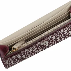 Sale DKNY Rosa Clutch Geldbörse Leder 20 cm aged wine-garnet