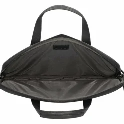Hot d&n Business Line Aktentasche Leder 40 cm Laptopfach schwarz