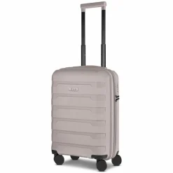 Clearance d&n South Dakota 4 Rollen Kabinentrolley S 55 cm mit Dehnfalte champagner