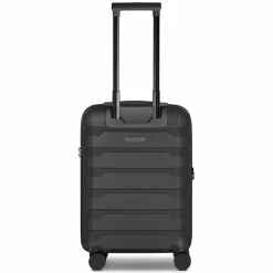 New d&n South Dakota 4 Rollen Kabinentrolley S 55 cm mit Dehnfalte black