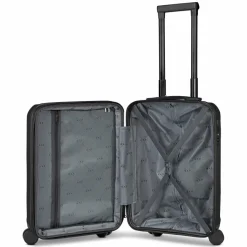 New d&n South Dakota 4 Rollen Kabinentrolley S 55 cm mit Dehnfalte black