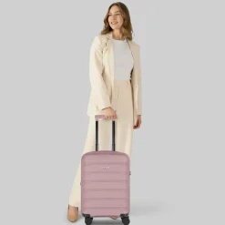 Outlet d&n South Dakota 4 Rollen Kabinentrolley S 55 cm mit Dehnfalte rose gold