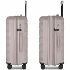 d&n Koffersets Als Hartgepäck|Koffersets 3-Teilig<South Dakota 4 Rollen Kofferset 3-teilig mit Dehnfalte champagner