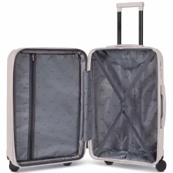 d&n Hartgepäck|4-Rollen Koffer<South Dakota 4 Rollen Trolley M 66 cm mit Dehnfalte champagner