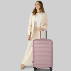 Online d&n South Dakota 4 Rollen Trolley M 66 cm mit Dehnfalte rose gold