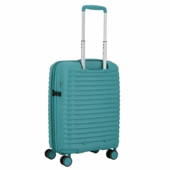 d&n Hartgepäck Kabinengepäck|4-Rollen Kabinentrolleys<Travel Line 4500 4 Rollen Kabinentrolley S 55 cm mit Dehnfalte petrol