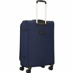 Best d&n Travel Line 9504 4 Rollen Kofferset 3-teilig mit Dehnfalte navy