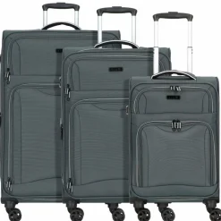 d&n Travel Line 9204 4 Rollen Kofferset 3-teilig mit Dehnfalte