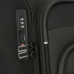 Clearance d&n Travel Line 9504 4 Rollen Kofferset 3-teilig mit Dehnfalte black