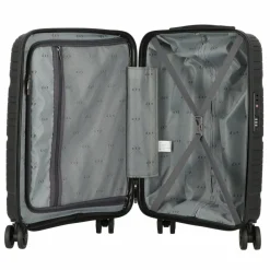 d&n Hartgepäck Kabinengepäck|4-Rollen Kabinentrolleys<Travel Line 4300 4 Rollen Kabinentrolley S 55 cm schwarz