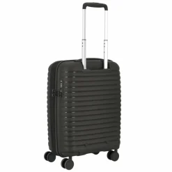 Clearance d&n Travel Line 4500 4 Rollen Kabinentrolley S 55 cm mit Dehnfalte black