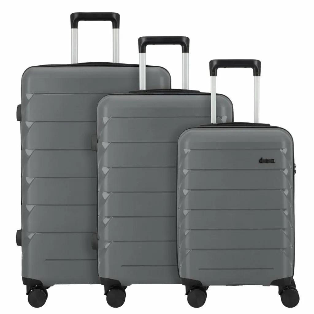 Sale d&n Travel Line 4100 4 Rollen Kofferset 3-teilig grey