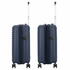 d&n Hartgepäck Kabinengepäck|4-Rollen Kabinentrolleys<Travel Line 4500 4 Rollen Kabinentrolley S 55 cm mit Dehnfalte darkblue