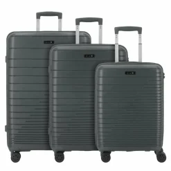 d&n Koffersets Als Hartgepäck|Koffersets 3-Teilig<Travel Line 4600 4 Rollen Kofferset 3-teilig grey