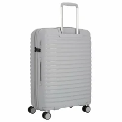 Outlet d&n Travel Line 4500 4 Rollen Kofferset 3-teilig mit Dehnfalte grey