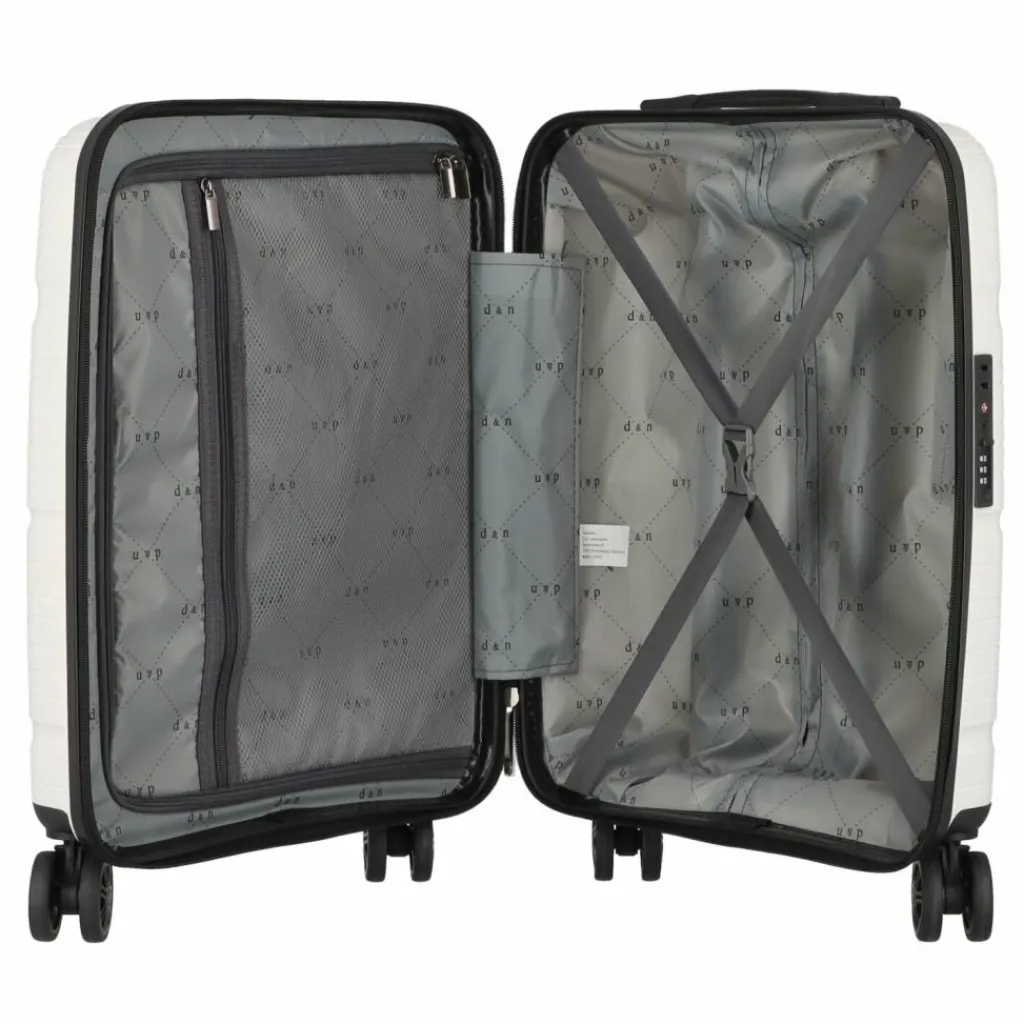 d&n Hartgepäck Kabinengepäck|4-Rollen Kabinentrolleys<Travel Line 4300 4 Rollen Kabinentrolley S 55 cm weiß