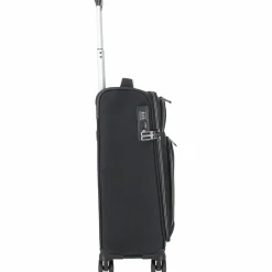 d&n Weichgepäck Kabinengepäck|4-Rollen Kabinentrolleys<Travel Line 9204 4 Rollen Kabinentrolley 55 cm schwarz
