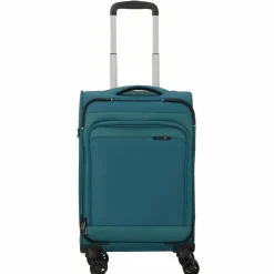 Sale d&n Travel Line 9504 4 Rollen Kabinentrolley S 55 cm petrol