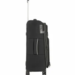 Clearance d&n Travel Line 9204 4 Rollen Kofferset 3-teilig mit Dehnfalte schwarz