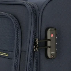 Best d&n Travel Line 9704 4 Rollen Kofferset 3-teilig mit Dehnfalte dark blue