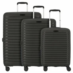 d&n Koffersets Als Hartgepäck|Koffersets 3-Teilig<Travel Line 4500 4 Rollen Kofferset 3-teilig mit Dehnfalte black