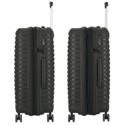 d&n Koffersets Als Hartgepäck|Koffersets 3-Teilig<Travel Line 4500 4 Rollen Kofferset 3-teilig mit Dehnfalte black