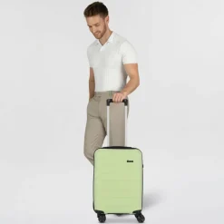 Hot d&n Travel Line 4100 4 Rollen Kabinentrolley S 54 cm lime green