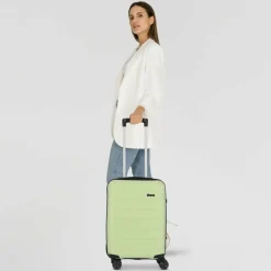 Hot d&n Travel Line 4100 4 Rollen Kabinentrolley S 54 cm lime green