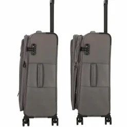 Sale d&n Travel Line 9704 4 Rollen Kofferset 3-teilig mit Dehnfalte grey