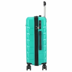 d&n Hartgepäck|4-Rollen Koffer<Travel Line 4100 4 Rollen Trolley M 64 cm petrol