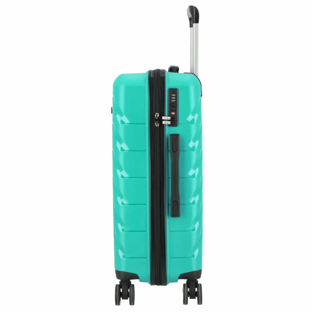 d&n Hartgepäck|4-Rollen Koffer<Travel Line 4100 4 Rollen Trolley M 64 cm petrol