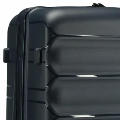 d&n Hartgepäck|4-Rollen Koffer<Travel Line 4700 4 Rollen Trolley 78 cm mit Dehnfalte navy