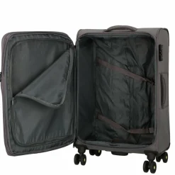 d&n Travel Line 9704 4 Rollen Trolley M 68 cm mit Dehnfalte
